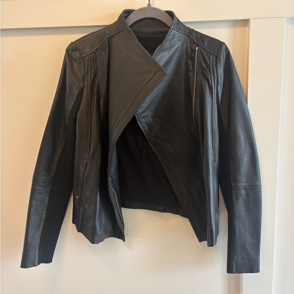 Trouvé Black Leather Moto Jacket